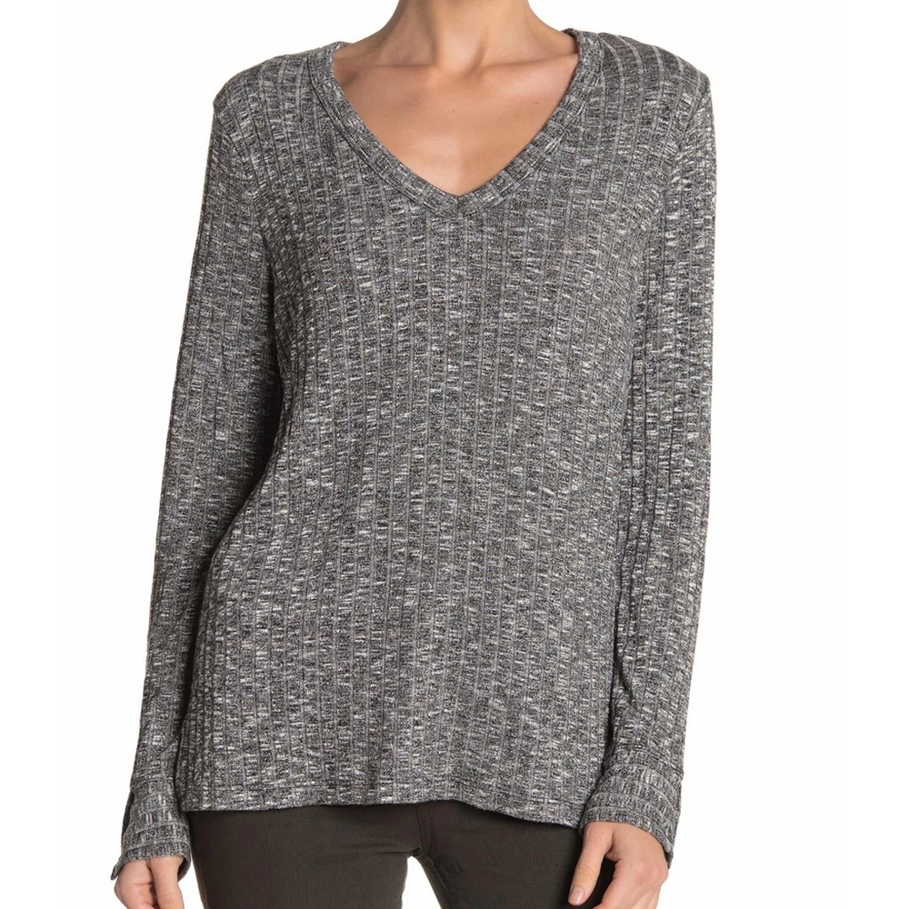 Michael Stars Jasper Poor Boy Long Sleeve V-Neck
